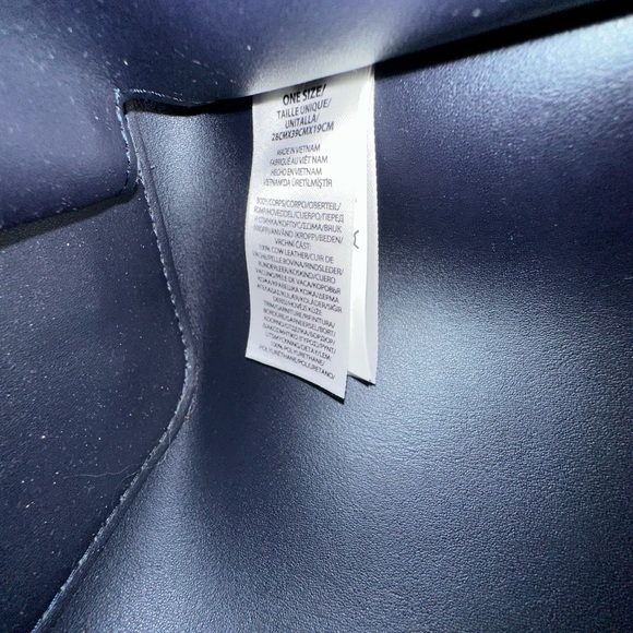 Lauren Ralph Lauren Leather Blue and Red Women's Bag - Picture 14 of 16